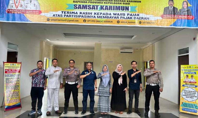 Berkunjungan ke Samsat Tanjung Balai Karimun, Jasa Raharja Kepri Ajak Masyarakat Tingkatkan Kepatuhan Bayar PKB & SWDKLLJ