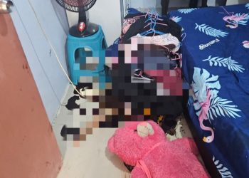 Korban ditemukan dalam keadaan sudah tidak bernyawa (foto:Polsek Sei Beduk)