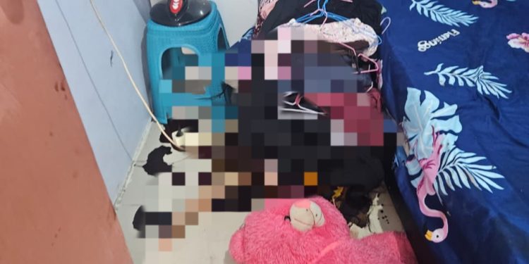 Korban ditemukan dalam keadaan sudah tidak bernyawa (foto:Polsek Sei Beduk)