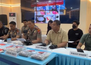 Polisi Beberkan Kronologi dan motif kasus pembunuhan di Sei Beduk (foto: dnd)