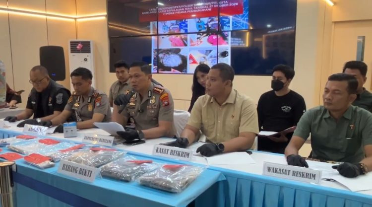 Polisi Beberkan Kronologi dan motif kasus pembunuhan di Sei Beduk (foto: dnd)